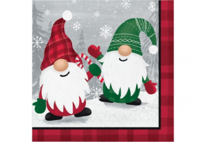 Tovaglioli Holiday Gnomes cm. 33x33