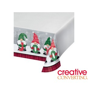 Tovaglia Carta Holiday Gnomes cm. 137x259