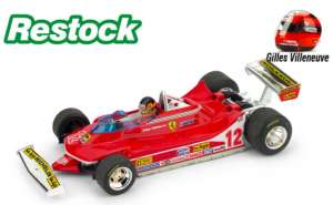 Ferrari 312 T4 GP Usa Ovest 1979 #12 Gilles Villeneuve - 1/43 Brumm