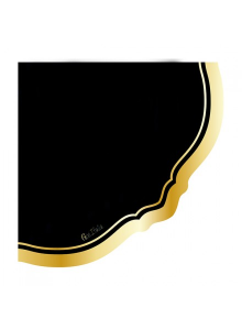 Tovaglioli Black and Gold cm. 33x33