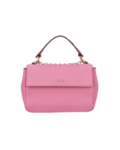 Guess borsa rosa donna similpelle con logo all over dettaglio multicolore  frontale logo sul davanti