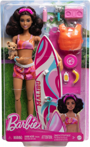  Barbie - Set bambola con tavola da surf