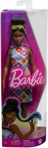 Barbie - Bambola Fashionistas con capelli castani raccolti in uno chignon