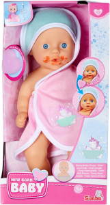 New Born - Bambola da bagno per bambini, in vinile