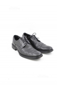 Men\'s Shoes Leather Black Size 42,5
