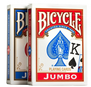 Bicycle Jumbo Index 88 Playing Cards Red or Blue