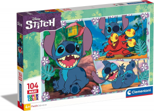 Clementoni - Disney Stitch Supercolor Stitch-104 Maxi Pezzi Bambini 4 Anni