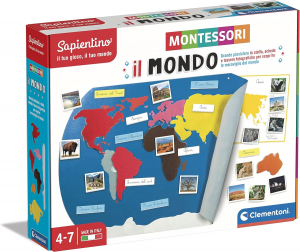 Clementoni - Sapientino Montessori - Il mondo - gioco Montessori 4 anni