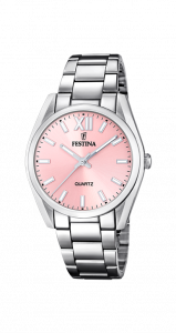 Festina orologio donna in acciaio con quadrante rosa F20622/2