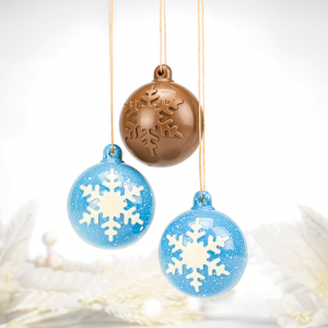 6pcs Wood Snowflake Xmas Tree Ornaments Letter Hollow Home