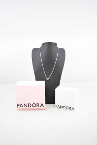 Pandora Collar Con Encantos Signo Zodiacale Toro Ex Plata 925