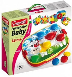 Quercetti 4412 Fantacolor Baby XL Rounded Pegs