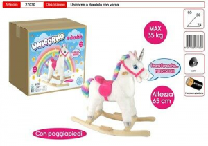 Toys Garden Unicorno A Dondolo Cavallo Bianco