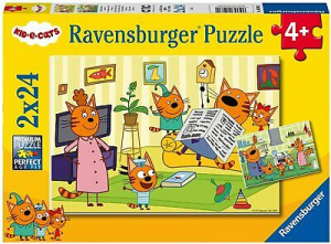 Ravensburger  Puzzle Kid E Cats 2 Puzzle Di 24 Pezzi 05079
