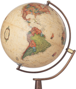 MAPPAMONDO GLOBO LUMINOSO LEGNO DIAMETRO 37CM NOVA RICO