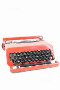 Typewriter Olivetti Valentine Design Sottsass / King 1968 With Case