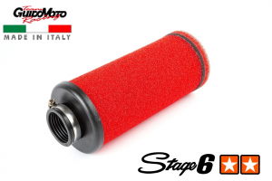 S6-35001ro Filtro Lungo Stage 6 Rosso, Imbocco 35mm Doppia Porosita 