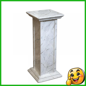 PROMO - Pedestal de madera acabado mármol 