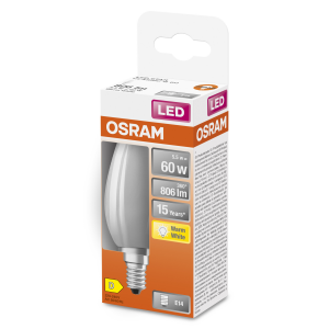 OSRAM Lampadina LED STAR Classic B 60 filamento, luce calda, E14 