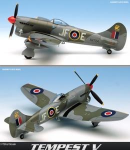1/72 TEMPEST V WWII RAF fighter bomber used for ground attack mission