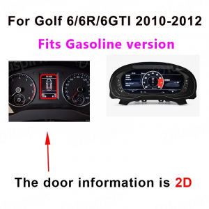 Tachimetro LCD conta KM digitale per VW Golf 6 2009-2013 Dashboard digitale cluster