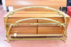 Structure Bed Frame Brass Double Bed