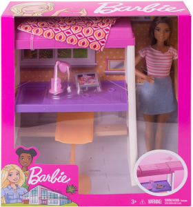 Barbie Playset Arredi con Bambola e Accessori GTD87