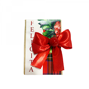 Sapone natalizio con scritta Felicità 5x7 cm - Beccalli for Life