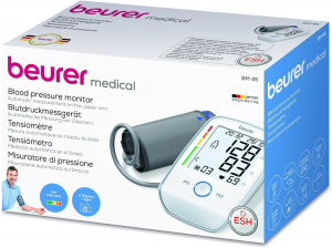 Beurer BM 45 Misuratore di Pressione da Braccio con Funzione di Memoria, Rilevazione Aritmie e Display XL Retroilluminato