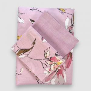 Zucchi lenzuola matrimoniale Paper fondo rosa floreale in OFFERTA