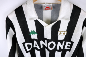 1993-94 Juventus Maglia #9 Vialli Kappa Danone Match Worn XL