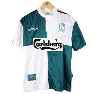 1995-96 Liverpool Maglia Adidas Away Carlsberg M (Top)