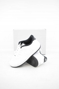 Shoes Boy Nike Force 1 Ess White Black Size.34 New