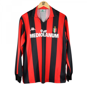 1988-89 Ac Milan Maglia Kappa Mediolanum L (Top)