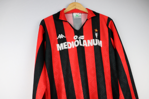 1989-90 Ac Milan Maglia Kappa Mediolanum Player XL (Top)