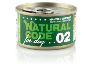 Natural Code lattina 90g cane manzo e verdure  