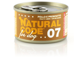 Natural Code lattina 90g cane pollo e prosciutto