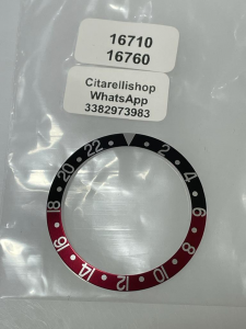 LUNETTA GHIERA X ROLEX Ref. 16710/16760
black-red/white
sap-gmt realizzata in alluminio