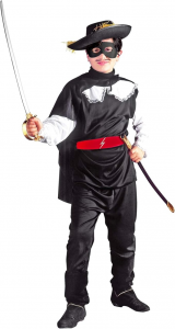 Costume Carnevale Zorro 140 cm 8 - 10 anni