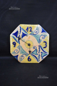 Watch Handcrafted Ceramic Size 25,5x25 Cm