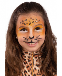 Carnevale tatuaggio viso leopardo