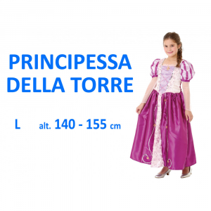 Costume Carnevale Principessa della Torre costume L 11 - 14 anni