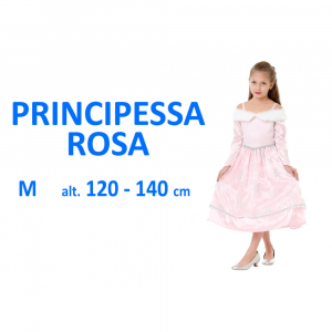 Costume Carnevale Principessa rosa costume M 8 - 10 anni