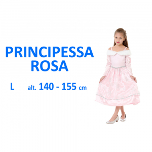Costume Carnevale Principessa Rosa costume L 11- 14 anni 