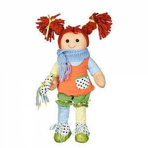 Bambola Pippi Calzelunghe in stoffa imbottita alta 42 cm - My Doll