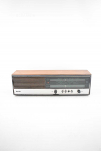 Radio Vintage Philips Funzionante Mod. 19rb344 46x12 Cm