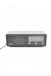 Radio Vintage Grundig Funzionante RF35 Anni 70 in Finto Legno 35x12 Cm