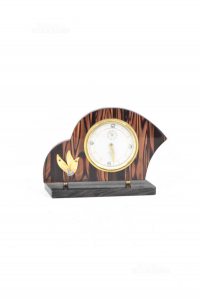 Table Clock Vigil With Wooden Frame Working 22x15 Cm