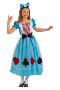 Costume carnevale Alice paese delle meraviglie 8-9 anni