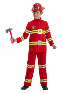 Costume carnevale Pompiere 8-9 anni